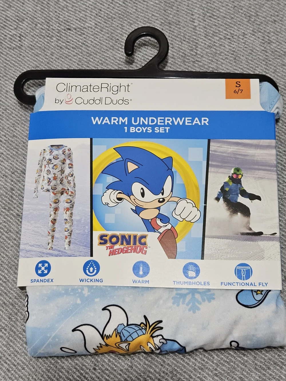 Cuddl Duds Kids' Minecraft, Spider-Man & Character Warm Underwear Sets